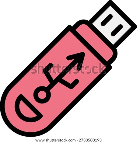 Usb Vector Icon Design Illustration
