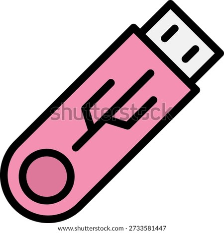 Usb Vector Icon Design Illustration
