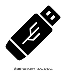Usb Vektorsymbol - Glyph Stil hohe Qualität Vektorgrafik.