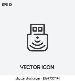 USB vector icon illustration. Ui/Ux. Premium quality.