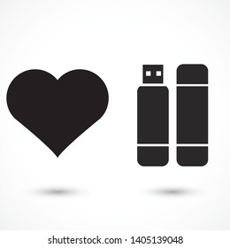 usb Vector icon . Lorem Ipsum Illustration design
