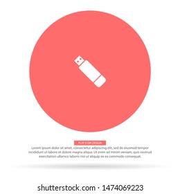 usb Vector icon . Lorem Ipsum Illustration design