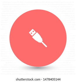 usb Vector icon . Lorem Ipsum Illustration design