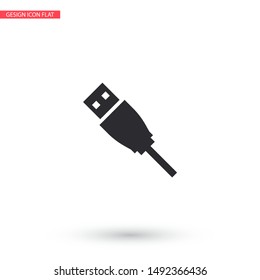 usb Vector icon . Lorem Ipsum Illustration design