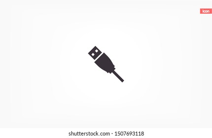 usb Vector icon . Lorem Ipsum Illustration design