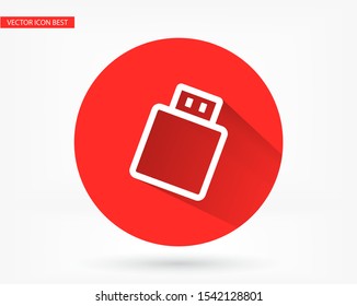 Usb Vector icon . Lorem Ipsum Illustration design