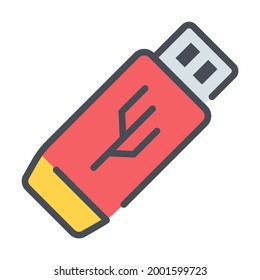 Usb Vektorsymbol - Moderne Vektorgrafik von hoher Qualität.