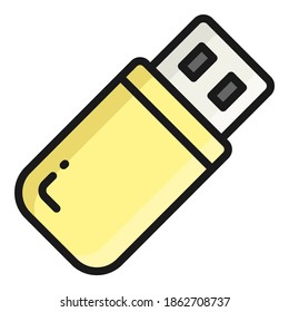 Usb-Vektorsymbol, Symbol für Schule und Bildung