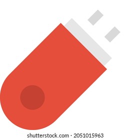 ilustración usb Vector en un fondo transparente. Símbolos de calidad premium. Icono de color plano de línea vectorial para el concepto y el diseño gráfico.