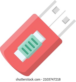 ilustración usb Vector en un fondo transparente.Símbolos de calidad premium.Icono plano de línea vectorial para el concepto y el diseño gráfico.

