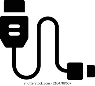 USB Vector illustration on a transparent background.Premium quality symmbols.Glyphs vector icon for concept and graphic design.