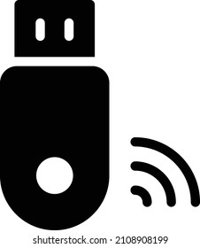 USB Vector illustration on a transparent background.Premium quality symmbols.Glyphs vector icon for concept and graphic design.