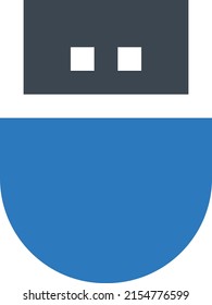 Ilustración de vectores USB en un fondo transparente.Símbolos de calidad premium.Icono vectorial glifos para concepto y diseño gráfico.