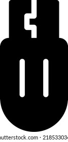 USB Vector illustration on a transparent background. Premium quality symmbols. Glyphs vector icons for concept and graphic design.