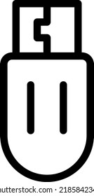 USB Vector illustration on a transparent background.Premium quality symmbols.Stroke vector icons for concept and graphic design.