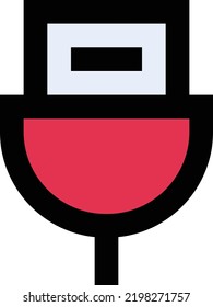 USB Vector illustration on a transparent background.Premium quality symmbols.Stroke vector icon for concept and graphic design.