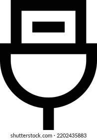 USB Vector illustration on a transparent background.Premium quality symmbols.Stroke vector icon for concept and graphic design.