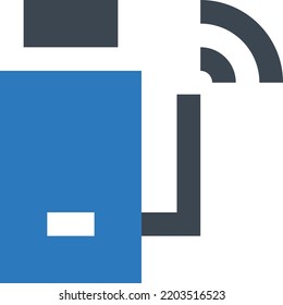 USB Vector illustration on a transparent background.Premium quality symbols.Glyphs vector icon for concept and graphic design.