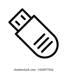 USB vector thin line icon 