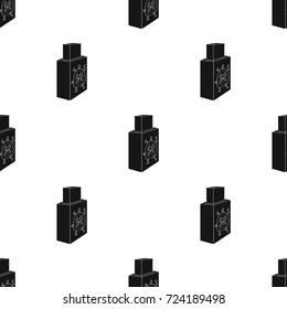 USB with virus icon in black style isolated on white background. Hackers and hacking symbol stock vector illustration.