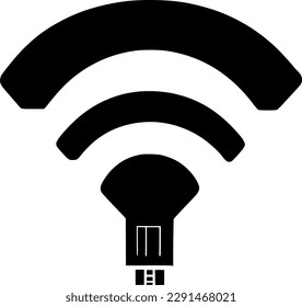 Usb Wifi icon vector symbol design illustration