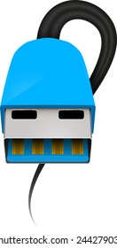 usb wire abstract vector illustration eps 10 \ usb wire