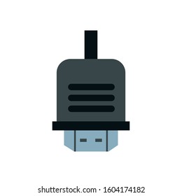 usb wire connection isolated icon vector illustration design