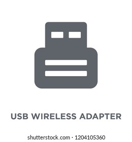 usb wireless adapter icon. usb wireless adapter design concept from Electronic devices collection. Simple element vector illustration on white background.