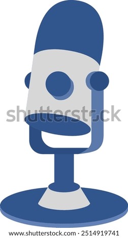 USB Wireless Microphone Vector Illustration. Graphic Design. Boardcast. Podcast. Element