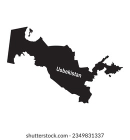 Usbekistan map icon vector illustration symbol design