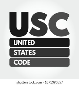 USC - acrónimo del Código de los Estados Unidos, contexto conceptual