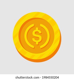 Usd Coin Icon Vector Illustration