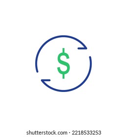 USD Coin (USDC) digital stablecoin icon for your apps or web design.