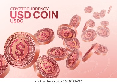 Criptomoeda Moeda Conceito Illustrator plana Vetor
