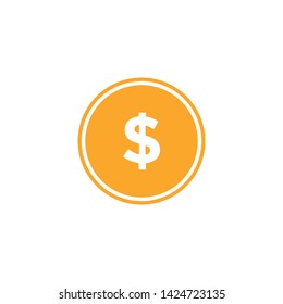 USD currency icon design template vector illustration isolated