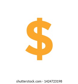USD currency icon design template vector illustration isolated