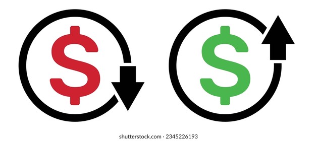 U.S.D Dollar cost Icon design and vector illustration.