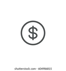USD icon. sign design