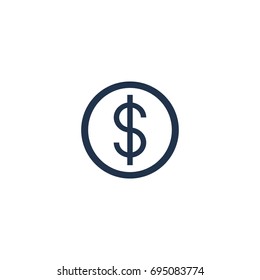 usd icon. sign design