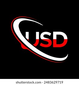 USD LETTER ICON WITH USD LOGO