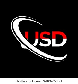 ICONO DE LETRA USD CON LOGOTIPO USD