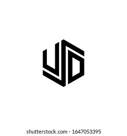 USD USO Letter Logo Design polygon Monogram Icon Vector Template