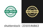 USDA Organic label or USDA Organic Logo Vector Isolated in Flat Style. Best USDA Organic label for product packaging design element. Simple USDA Organic logo for packaging design element.