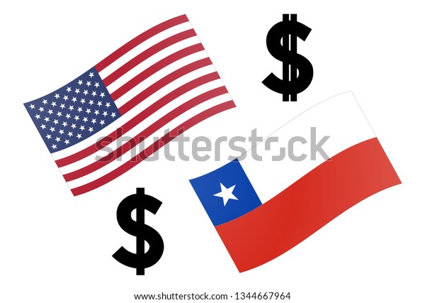 Usdclp Forex Currency Pair Vector Illustration Stock Vector Royalty - 