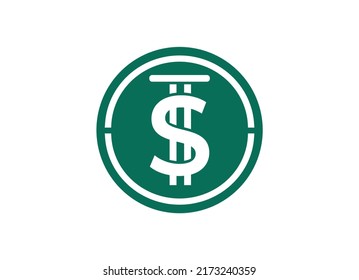 USDD currency Icon. Flat design. Concept of crypto currency and blockchain.
