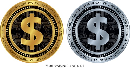 usd-dollar logo. vector illustrations. 3d illustrations.