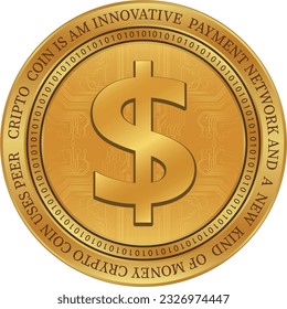 usd-dollar logo. vector illustrations. 3d illustrations.