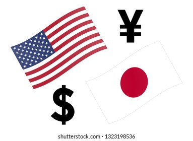 Jpy_usa_flags_vector Images, Stock Photos & Vectors | Shutterstock