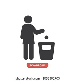 Use bin vector icon 