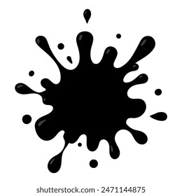 Use black ink splatters creatively for artistic projects to promote freedom of expression